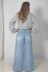 Extra wide leg jeans