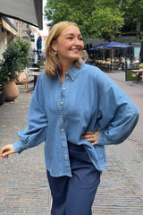 Moyala denim blouse