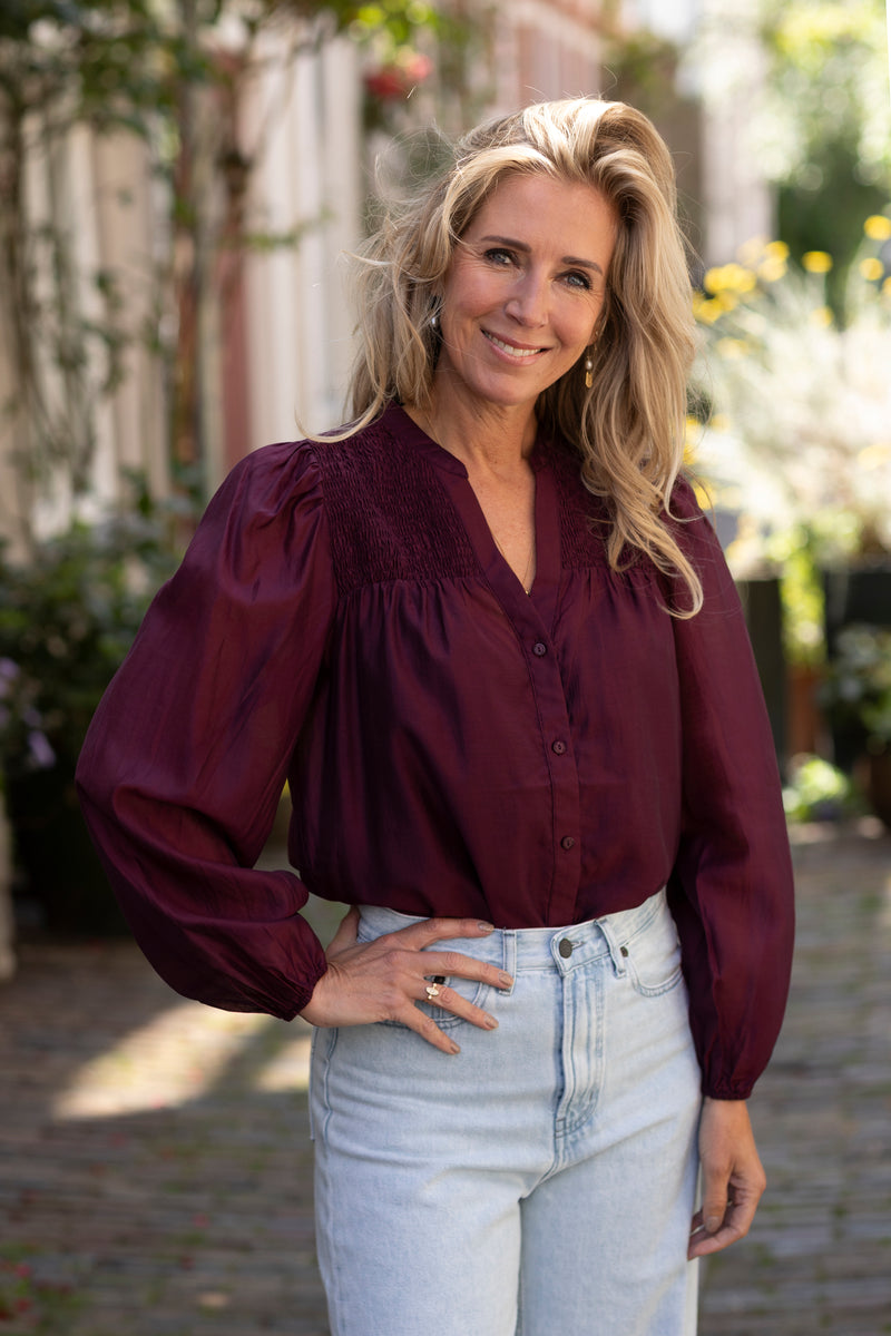 Taffy smock blouse
