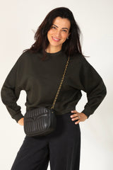 Yuki sweat green lurex