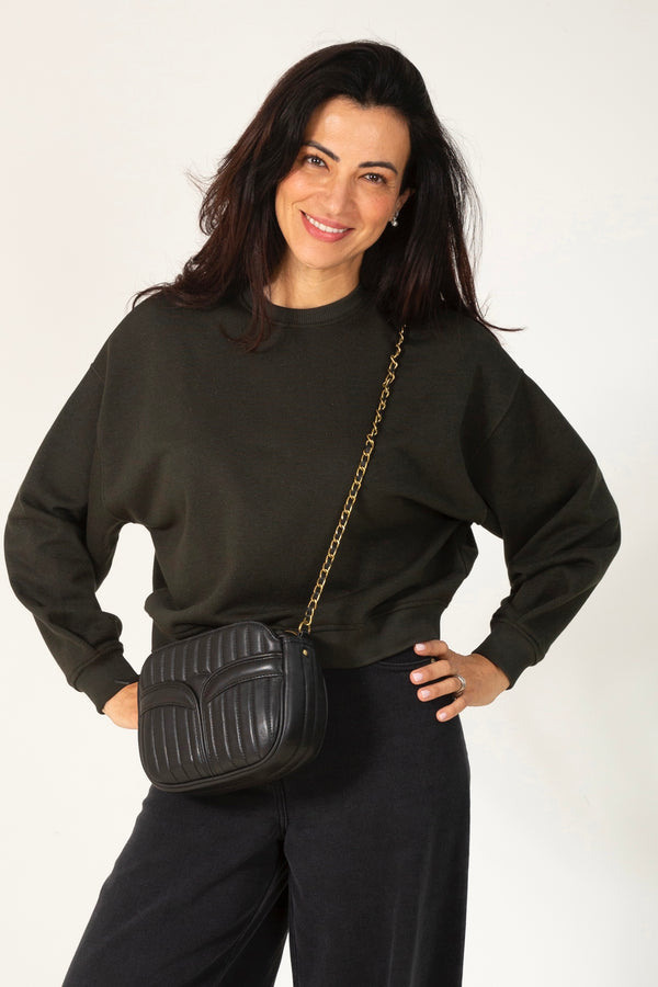 Yuki sweat green lurex