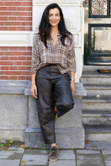 Cloelia blouse checks