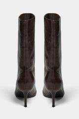 Lencies mid high boot brown