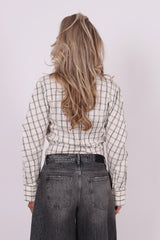 Biso check blouse