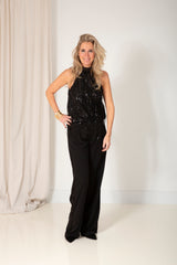 Silla sequin haltertop