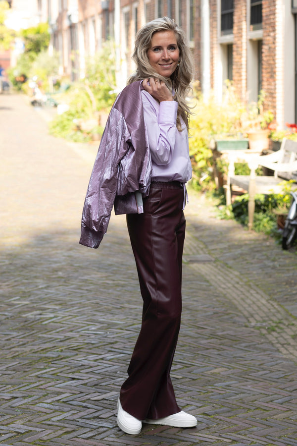 Delphine pants aubergine