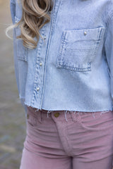 Cropped denim jacket