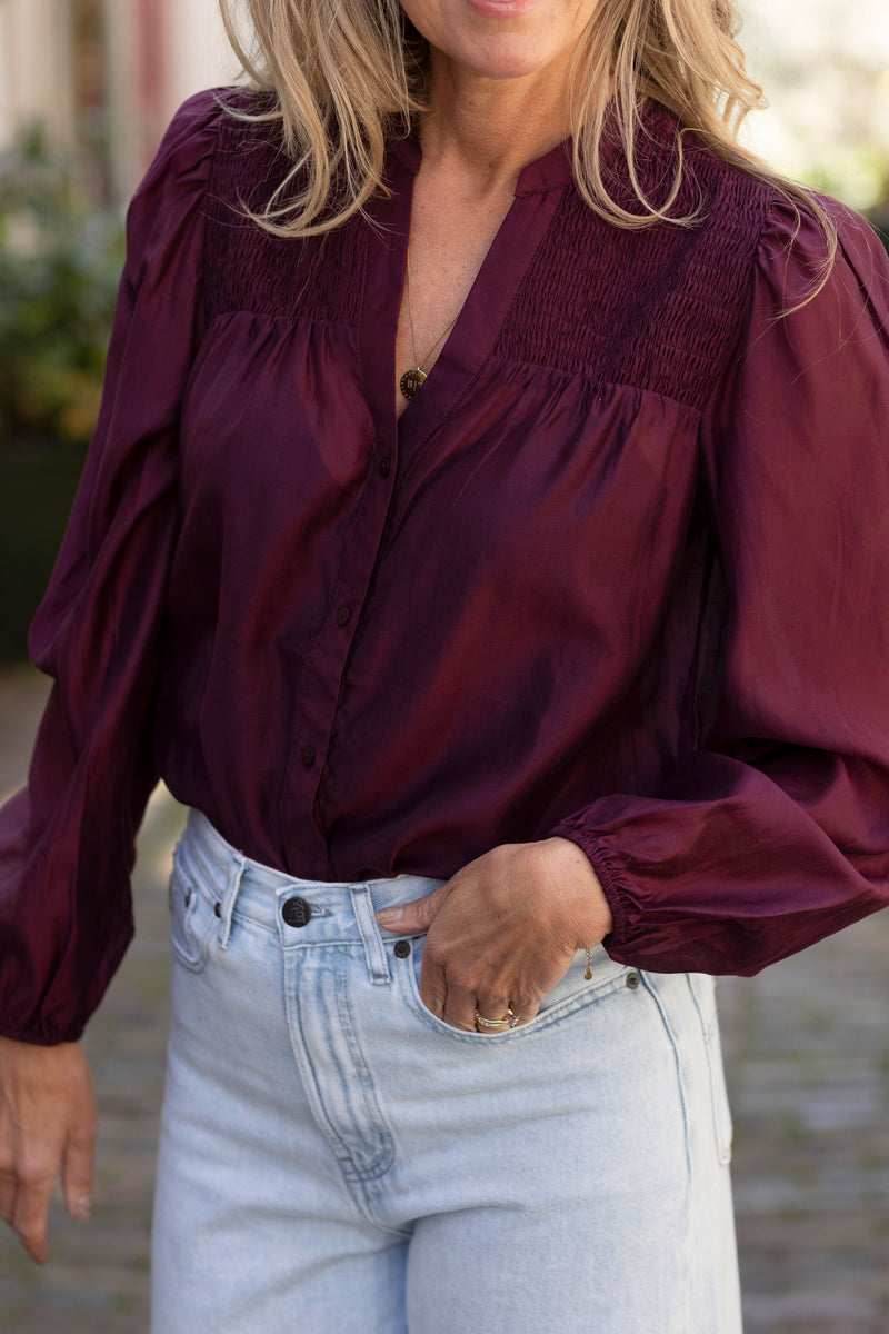 Taffy smock blouse