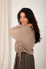 Row string knit champagne