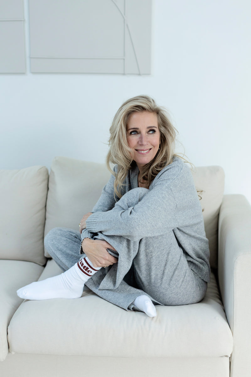 Trade socks burgundy