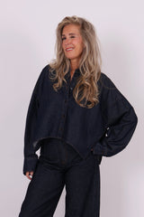 Oshia denim blouse