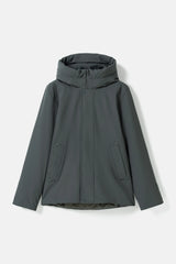 Beurnie coat coal green