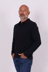 Luke stretch polo navy