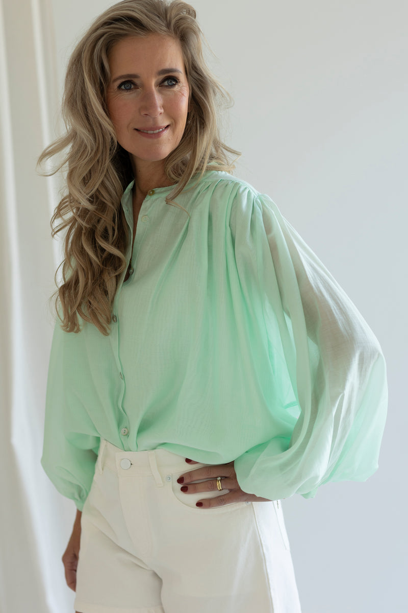 Genevie blouse mint