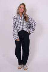 Oshia blouse check
