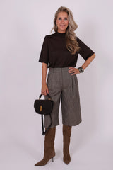 Nisle top dark brown