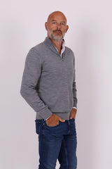 Tray zip knit grey
