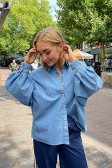 Moyala denim blouse