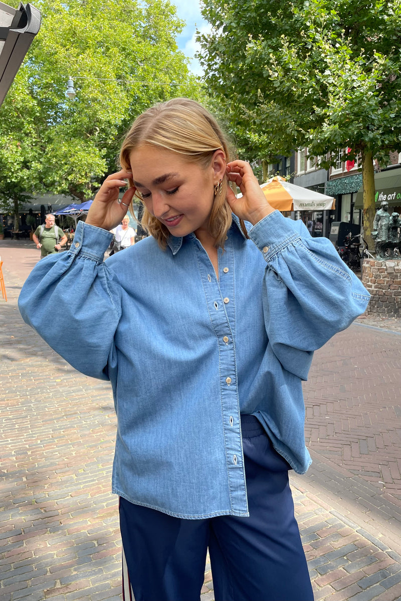 Moyala denim blouse