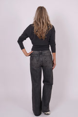 Straight leg stud jeans