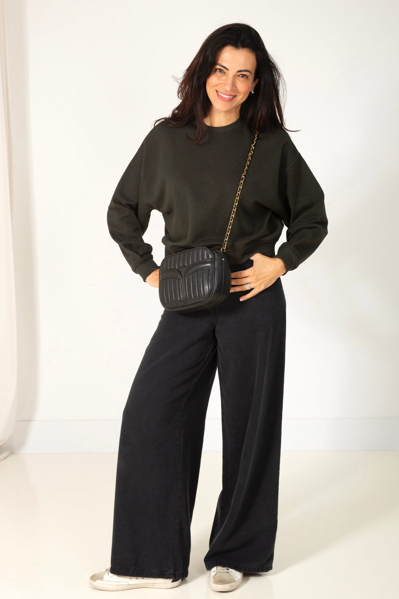 Yuki sweat green lurex