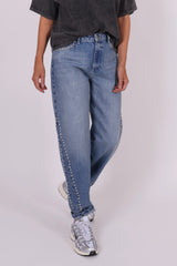 Amber stud balloon jeans