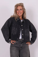Cropped strass blouse