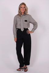 Chess tie blouse