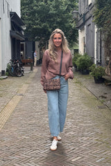 Shoulder pleat sweater