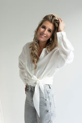 Idina tie blouse
