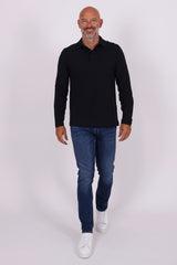 Luke stretch polo navy