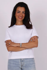 Essential boxy tee white
