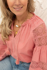 Tasmia blouse pink blush