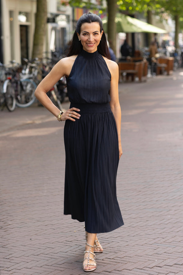 Uma dress navy