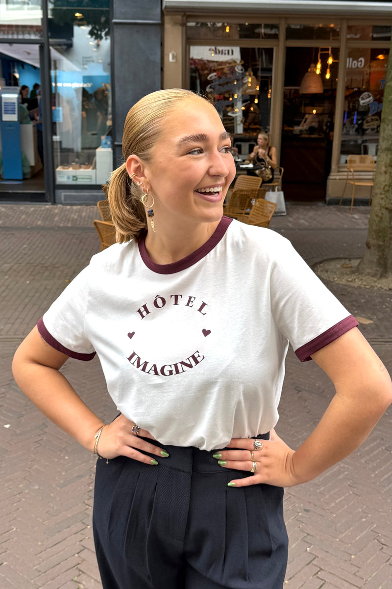 Maggie t-shirt burgundy