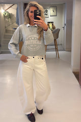 Aliana jeans white