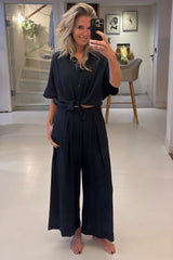 Isla pants smoke green