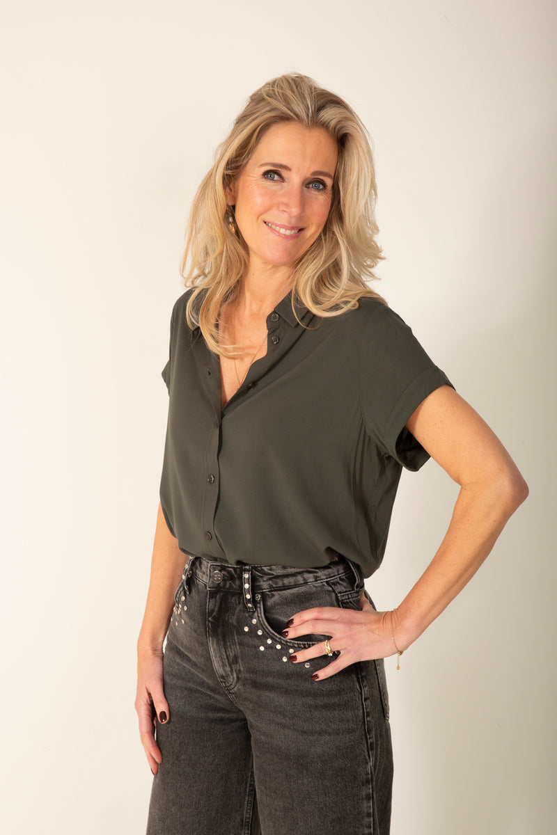 Majan blouse dark evergreen