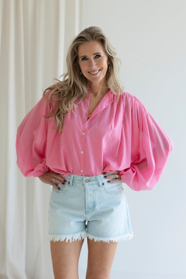 Genevie blouse pink