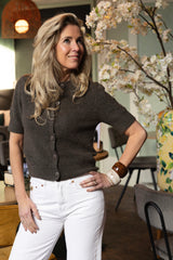 Sanoura cardigan brown