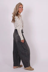 Jimi barrel jeans grey