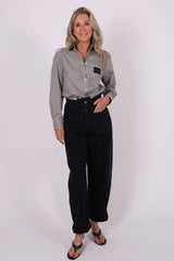 Chess tie blouse