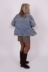 Denice denim fringe jacket