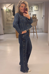Denize button jeans