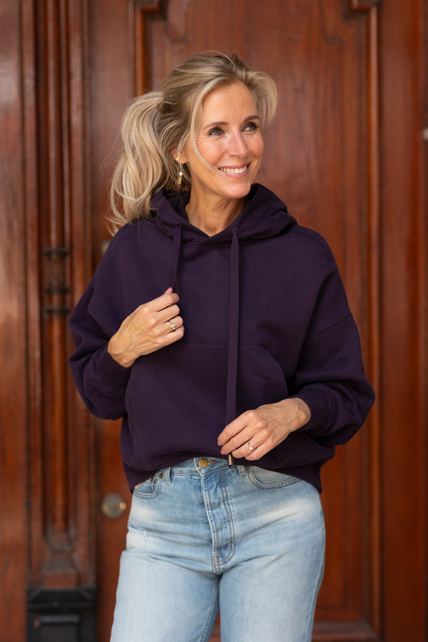 Hoodie deep purple