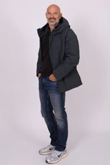 Beurnie coat coal green