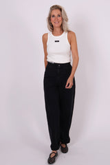 Rib tank white sparkle