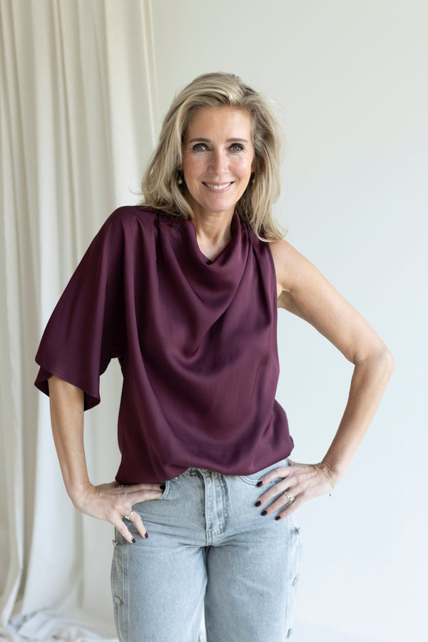 Laurina one shoulder top