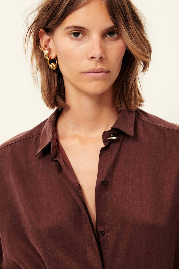 Lady D blouse moka