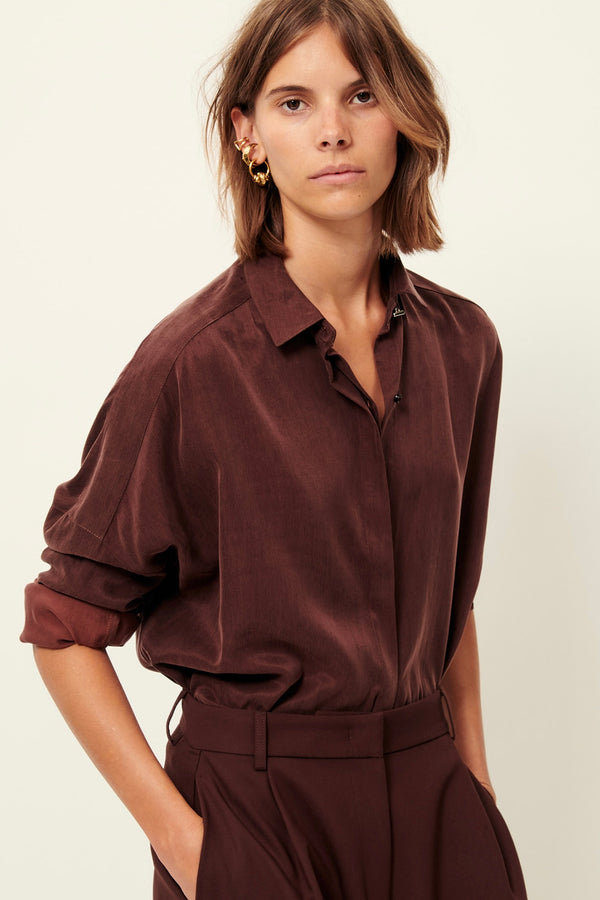 Lady D blouse moka